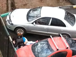 大肚子的家伙与人印地文bf性感的高清你这样做公共停车场与一个荡妇